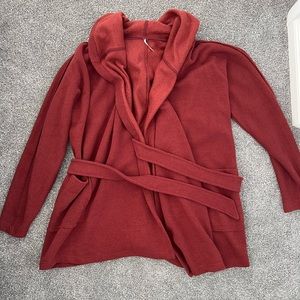 Free people hooded cardigan